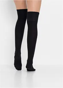 Overknee-strømper med økologisk bomull (2-pack), bonprix