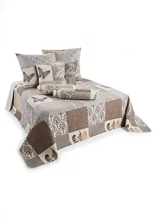 Sengeteppe med patchwork-print, bonprix