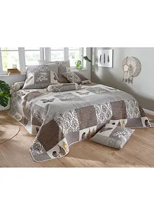 Sengeteppe med patchwork-print, bonprix