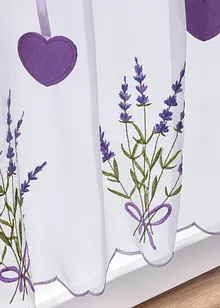 Gardinkappe med lavendel-broderi, bonprix