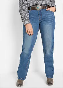 Wide Leg-jeans Mid Waist, stretch, bonprix