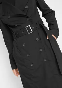 Lang trenchcoat med belte, bonprix