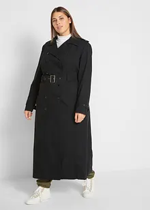 Lang trenchcoat med belte, bonprix