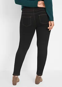 High Waist jeggings i lett, elastisk termo-materiale med komfortlinning., bonprix