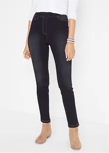 High Waist jeggings i lett, elastisk termo-materiale med komfortlinning., bonprix