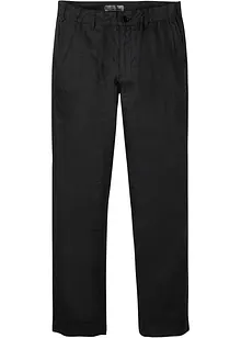 Lin-chinos  med komfort-linning, Regular Fit Straight, bonprix