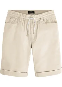 Pull on-bermudashorts i lin-miks, Regular Fit, bonprix
