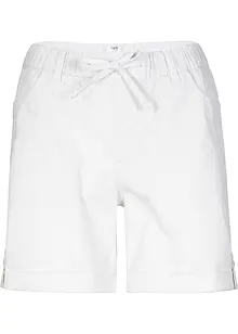 Bermudashorts i bomull med strikklinning, bonprix