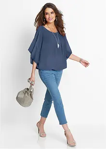 Chiffonbluse med topp under, bonprix