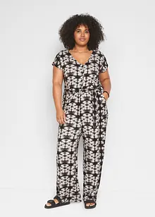 Trikot-jumpsuit med kort arm, bonprix