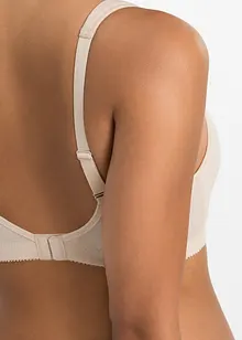 T-shirt-BH uten bøyle med bomull (2-pack), bonprix
