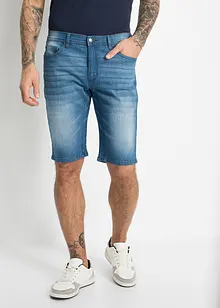 Bermudashorts i denim med stretch og forsterket skritt, Regular Fit, bonprix