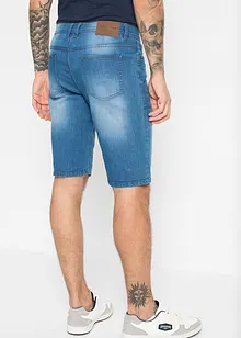 Stretchy jeansbermuda med forsterket skritt, Regular Fit, bonprix