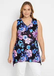 Lang topp med asymmetrisk kant, bonprix