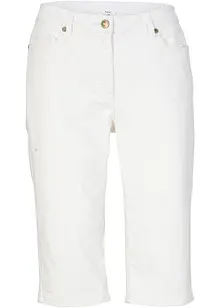 Jeans-bermuda med stretch og oppbrettet nederkant, bonprix