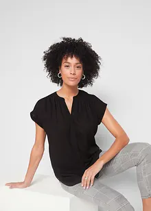 Blusetunika i georgette-materiale, bonprix