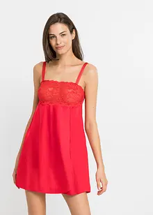 Neglisjé i glinsende materiale, bonprix