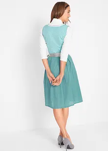 Dirndl med blondeforkle, knelang (2-delt sett), bonprix