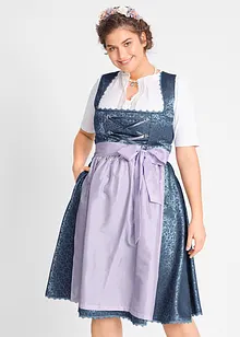 Dirndl med forkle, midi-lengde (2-delt sett), bonprix