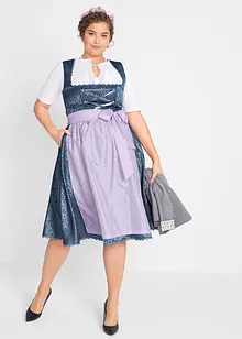 Dirndl med forkle, midi-lengde (2-delt sett), bonprix