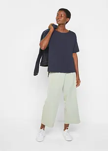 Oversized T-shirt i bomull med splitt i sidene, bonprix