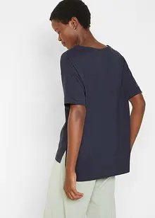 Oversized T-shirt i bomull med splitt i sidene, bonprix