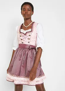 Dirndl med forkle, knelang (2-delt sett), bonprix