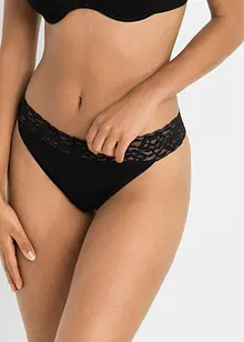 Stringtruse (4-pack) med bomull, bonprix