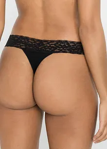 Stringtruse (4-pack) med bomull, bonprix