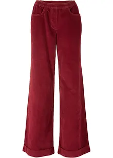 Bukse med stretch og vide ben, High Waist, bonprix