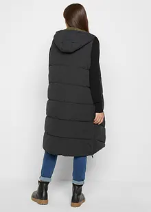 Vendbar vattert vest med hette av resirkulert polyester, bonprix