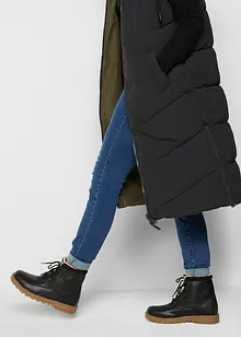 Vendbar vattert vest med hette av resirkulert polyester, bonprix