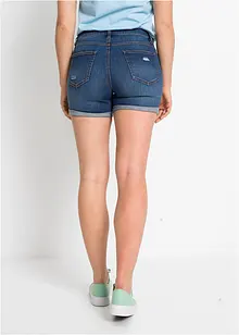 Jeans-shorts Mid Waist med destroy-effekt, bonprix