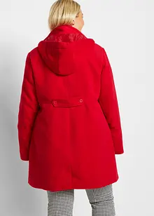 Kåpe med hette og legg, A-fasong, bonprix