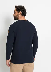 Grovstrikket genser med resirkulert bomull, bonprix