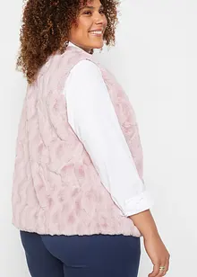 Trendy vest i fuskepels, bonprix