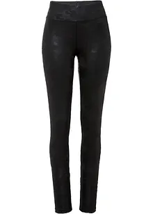 Leggings med glans og kamuflasjetrykk, bonprix