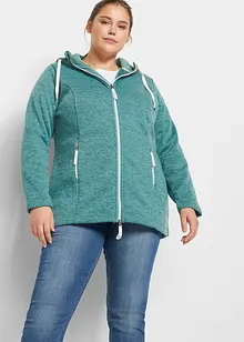 Strikket fleecejakke med teddyfleece-fôr, bonprix