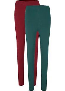 Leggings i lang modell (2-pack), bonprix