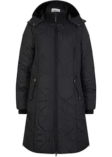 Kort kåpe med diamant-vattering og glidelåser i sidene, bonprix