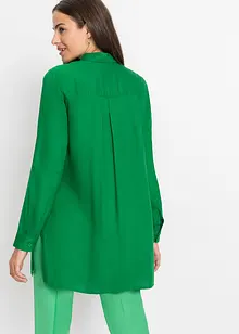 Lang bluse i lett viskose med splitt, bonprix