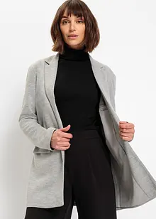 Lang jerseyblazer med lommer, bonprix