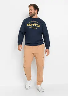 Sweatshirt i økologisk bomull (2-pack), bonprix