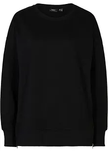 Sweatshirt med splitt i sidene, bonprix