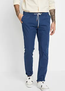 Slim Fit slip on-bukse med stretch, Straight, bonprix