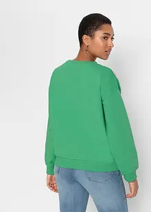 Oversized sweatshirt i myk bomullsmiks, bonprix