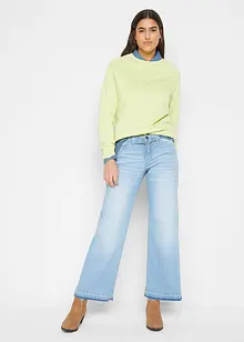 Wide Leg-jeans Mid Waist, Cropped, John Baner JEANSWEAR