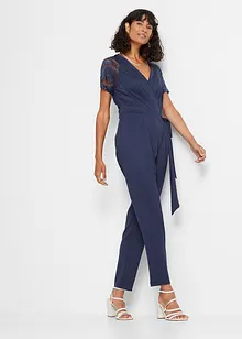 Jumpsuit med blonde, bonprix