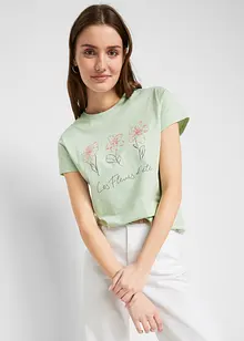 Basic T-skjorte med trykk (2-pack), bonprix
