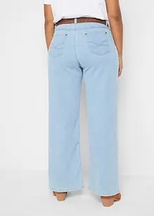 Wide Leg-jeans Mid Waist, Stretch, bonprix